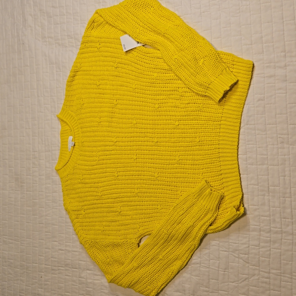Abound Ribbed Knit Dolman Sweater Yellow Meadow, NWT, Various Sizes